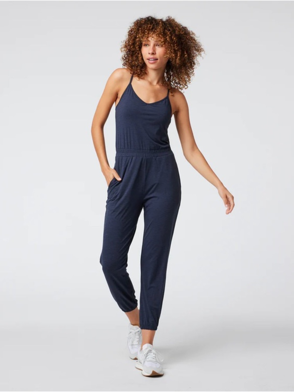 Vuori Lux Jogger Jumpsuit Navy Size Large